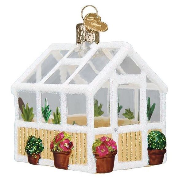 Greenhouse Hothouse for Growing Flowers Christmas Holiday Ornament - Picture 1 of 6